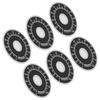 200Pcs Dial Plate Aluminum Alloy Round Scale Plates Sheet 0100 BEMKDP for Potentiometer