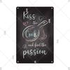 Retro Tin Sign Kitchen Rules  Food Iron Painting Wall Art Metal Vintage Plaque Metal Posters for House Home Dinning Room Decor