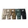 Summer Men's Japanese Retro Washed Cotton Multi-Pocket Workwear Casual Fashion Loose Large Size Five-Point Shorts Trendy