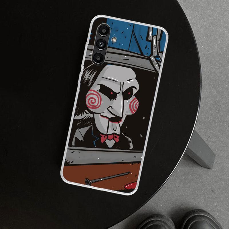 The Jigsaw Killer Horror Phone Case Cover for Samsung Galaxy A17 A16 A26 A36 A56 A57 A37 A15 A25 A35 A55 A14 A24 A34 A54 A13 A23