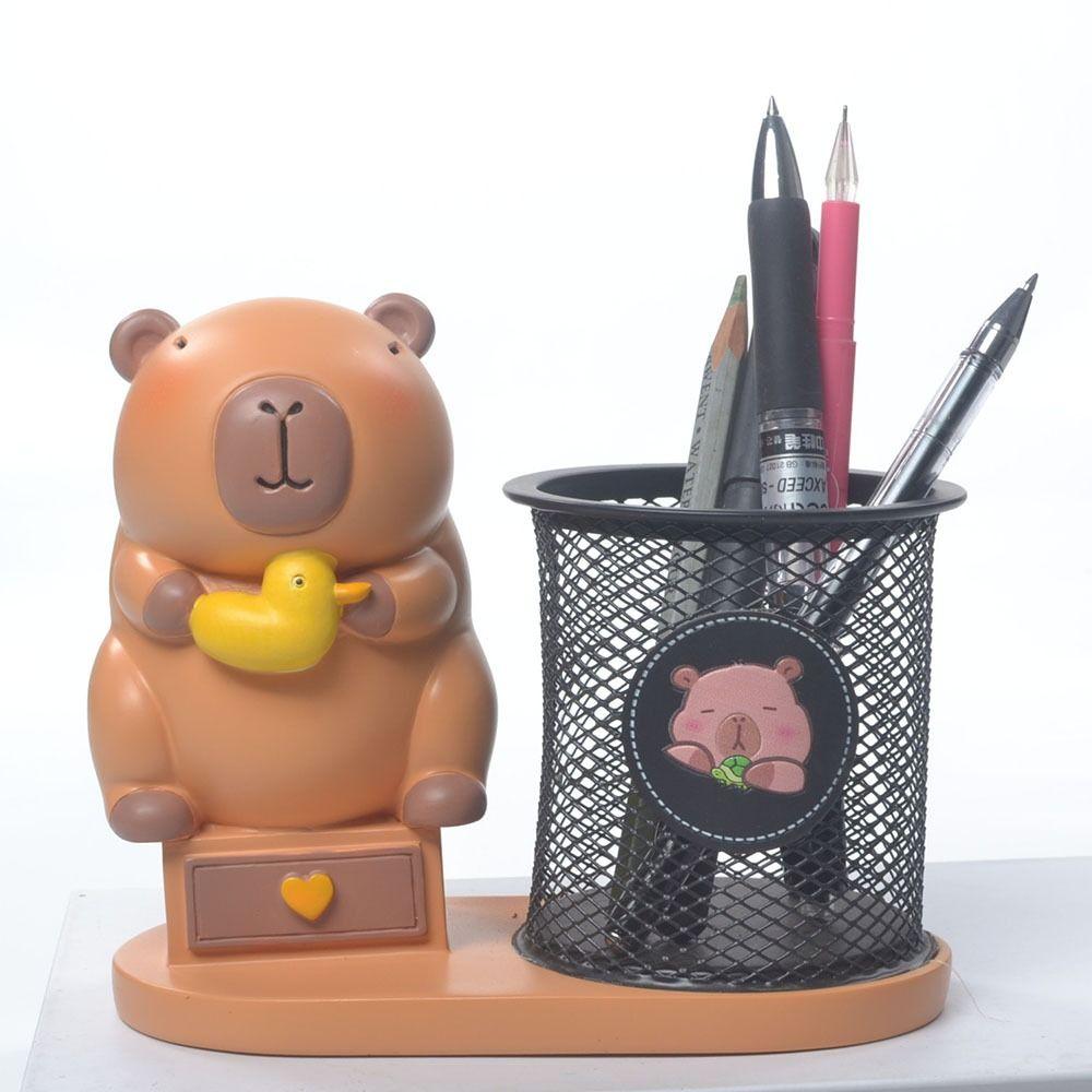 

Resin Capibala Multifunctional Pen Holder Cosmetics Makeup Organizer Children s Day Gift style 1