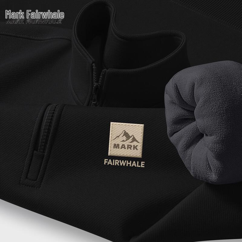 

Mark Fairwhale Men s Fleece Lined Stand Collar Half-Zip Sweatshirt 3XL