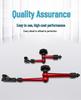 Magnetic Table Base with Dial and Lever Indicator, Universal Bracket Clamp, and Fine Adjustment Rod Accessories