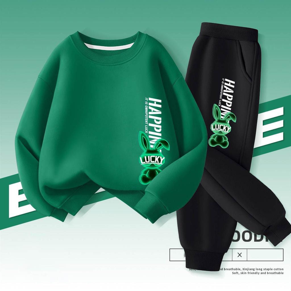 Autumn Baby Boy Clothes Fashion Printed T-shirts and Pants 2 Pieces Set Children Girls Casual Top Bottom Outfits Tracksuits