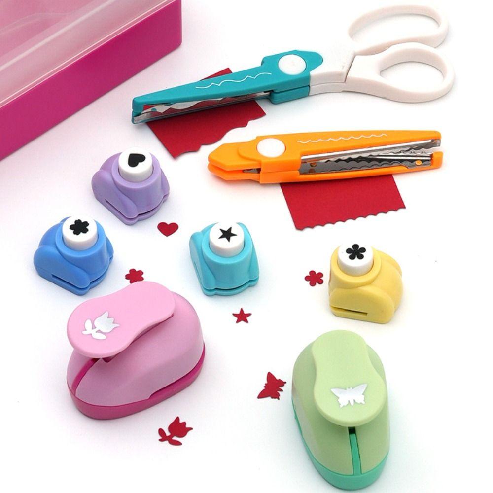 Stanzwerkzeug Lochstanzer Set Blume Prägung Sternstanzer Prägemaschine Set Kindergarten
