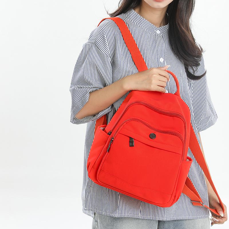 Damen Rucksack Nylon Studenten Schultasche Leichte Reisetasche
