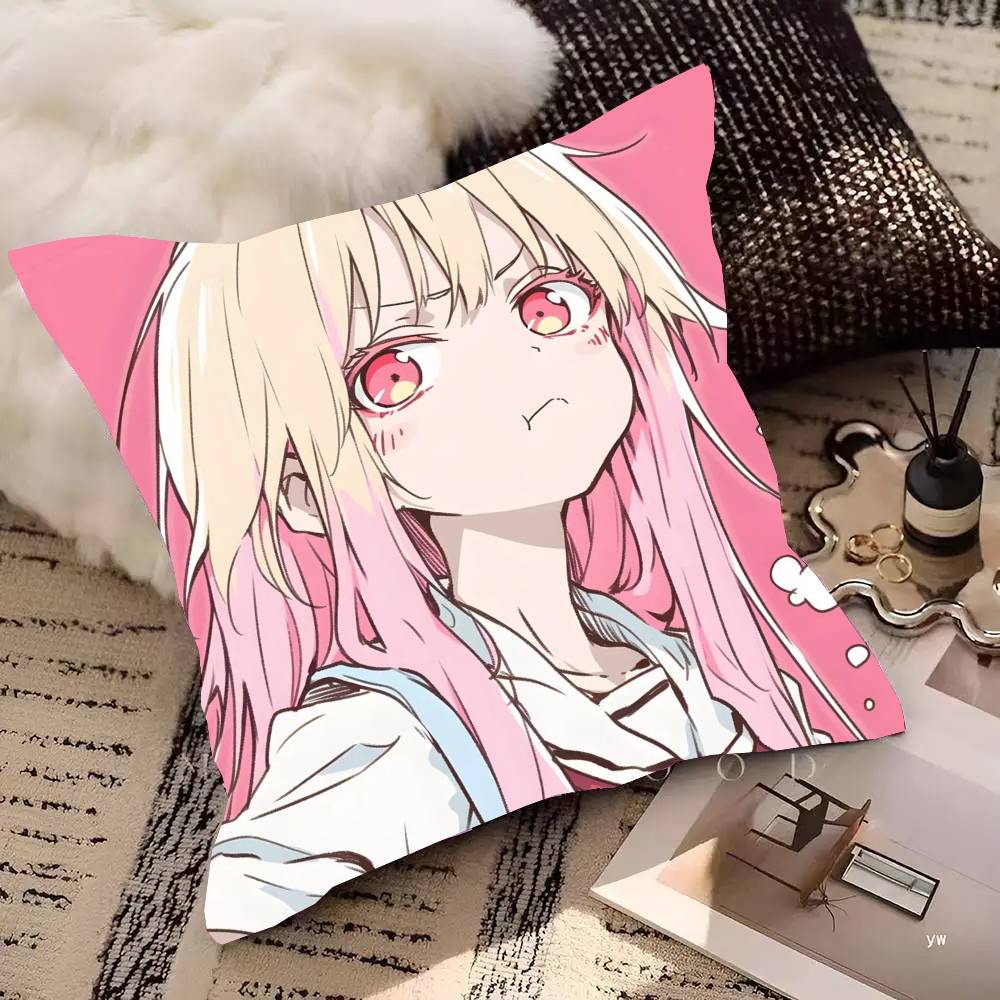 Shiina Mashiro Anime The Pet Girl Of Sakurasou Pillow Case Fashion Square Pillowcase Bedroom Sofa Room Ins Decoration Leisure