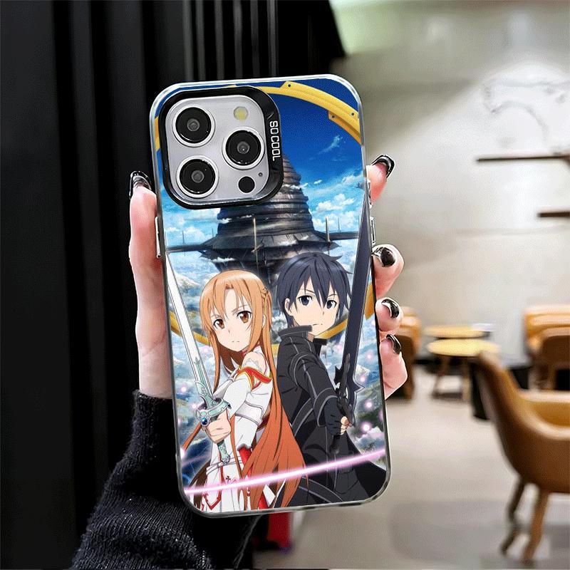 Sword Art Online Anime Shockproof Phone Case for iPhone 17 Air 16 16E 15 Pro Max 14 Plus 13 Mini 12 Back Cover Anti Fall Fundas