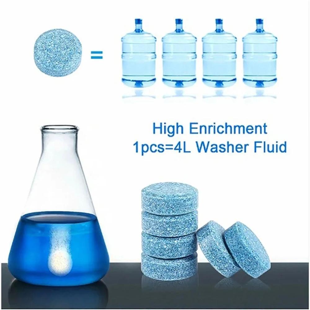 New Solid Cleaner Car Windscreen Cleaner Effervescent Tablet Auto Wiper Glass Solid Cleaning Concentrated Tablets Detergent 2024