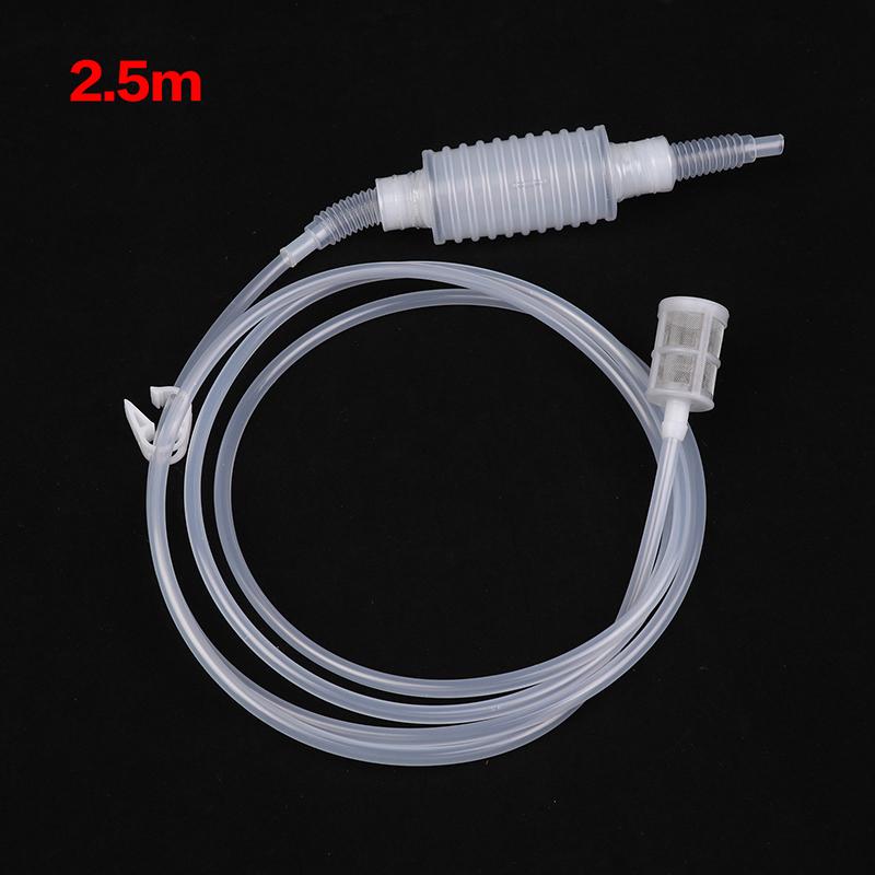 2M/2.5M Semi-automatic Home Brew Syphon Pack For Wine Making Hand Knead Siphon Filter Food Grade Tube Transparent For Homebrew