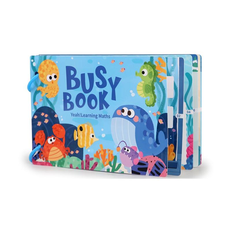 

Монтессори Детская Развивающая Книжка Моя Первая Тихая Книжка Наклейки Раннее Обучение Образовательная Игрушка Детская Игрушка Игра на Сопоставление для Малышей 2 3 Лет синий