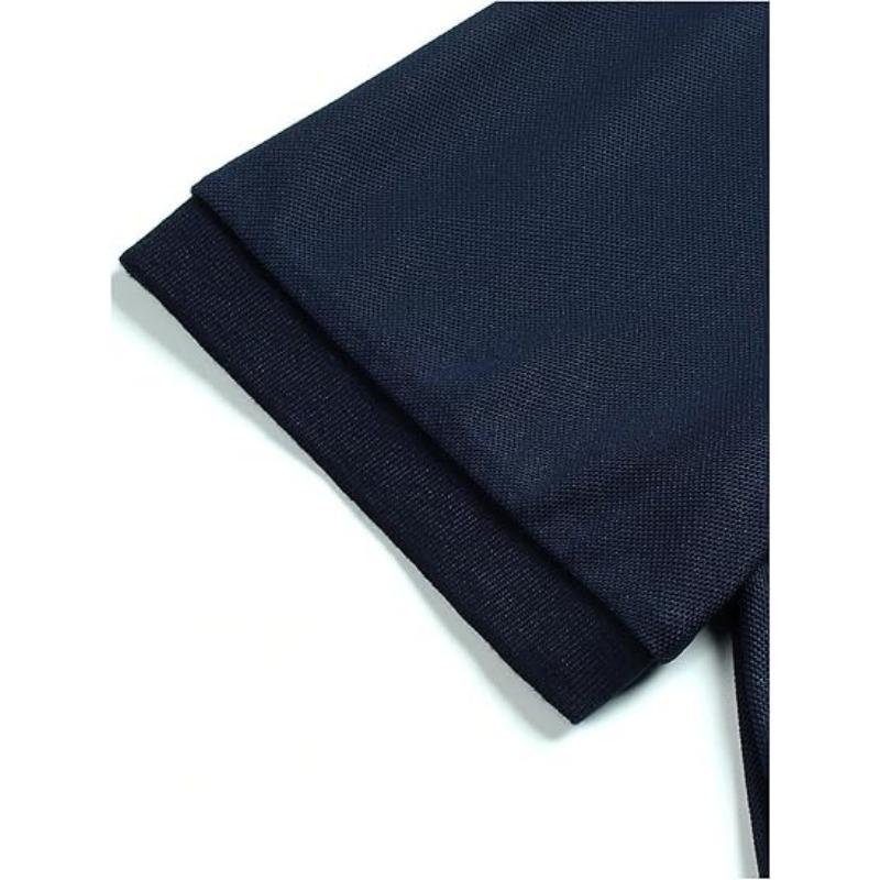 Color Blocked Men's Golf Polo Shirt with Short Sleeves, Moisture Wicking and Quick Drying Performance Casual and Fun