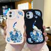 Malowany wzór Duża fala Krawędź Miękki silikonowy materiał Macaron Etui na telefon Odporne na wstrząsy Ochronna gumowa obudowa do OnePlus Vivo Motorola Moto