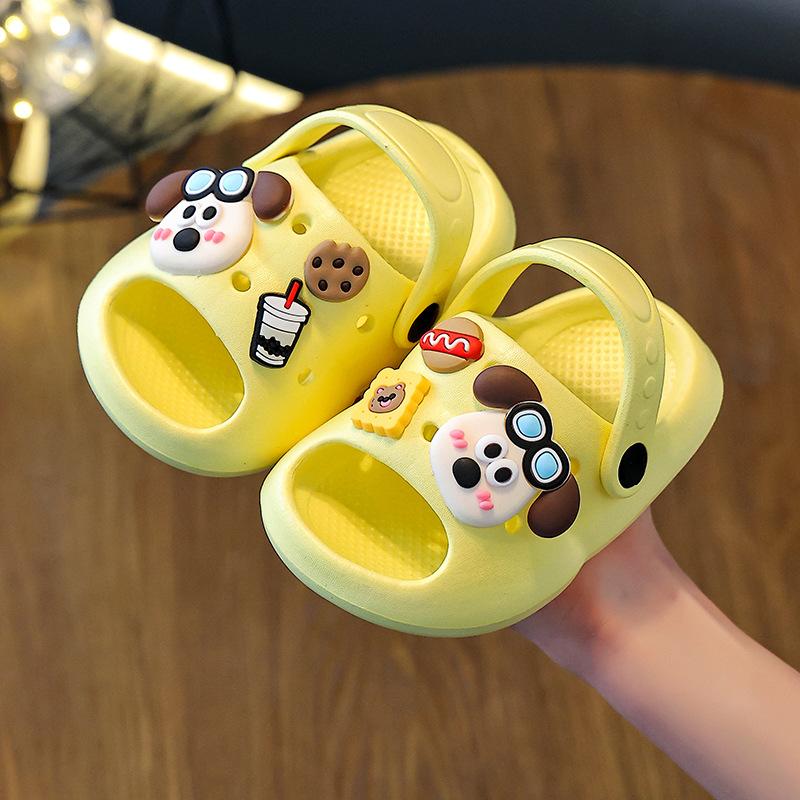 Kids EVA Thick Sole Slippers Cartoon Non Slip Indoor Baby Soft Cushion Comfortable Parent Child Home Shoes
