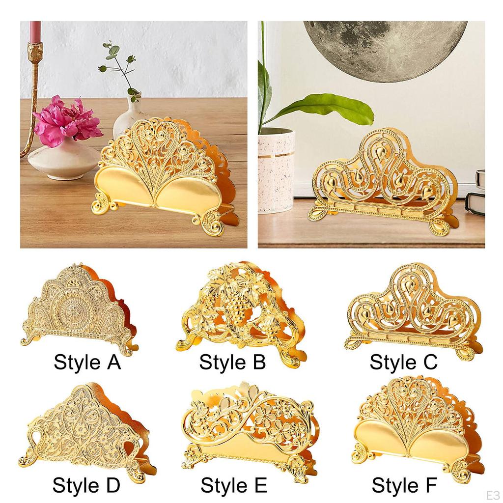 Suport pentru șervețele în stil european Organizare bucătărie Ornament de birou Distribuitor de șervețele pentru sala de mese