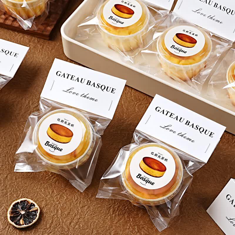 Ins Style Mini Dessert Paper Baking Cups with Header Card