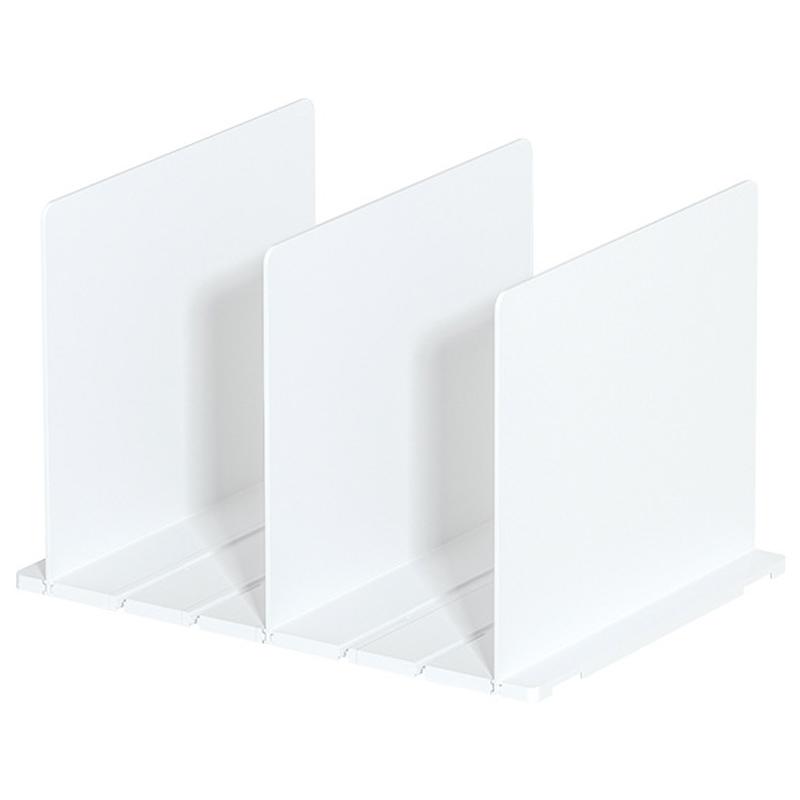 

Wardrobe Closet Organizer Shelf 3 Partition Boards Plastic Handbag Storage Rack A
