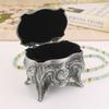 Metal Creative European Classical Tall Jewelry Storage Box High-end Retro Home Wedding Birthday Gift Box