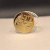 1Pc Gold Plated Ancient Egypt Anubis Coin - Pyramid Dieb Pattern Commemorative Token - Collectible Value Coin