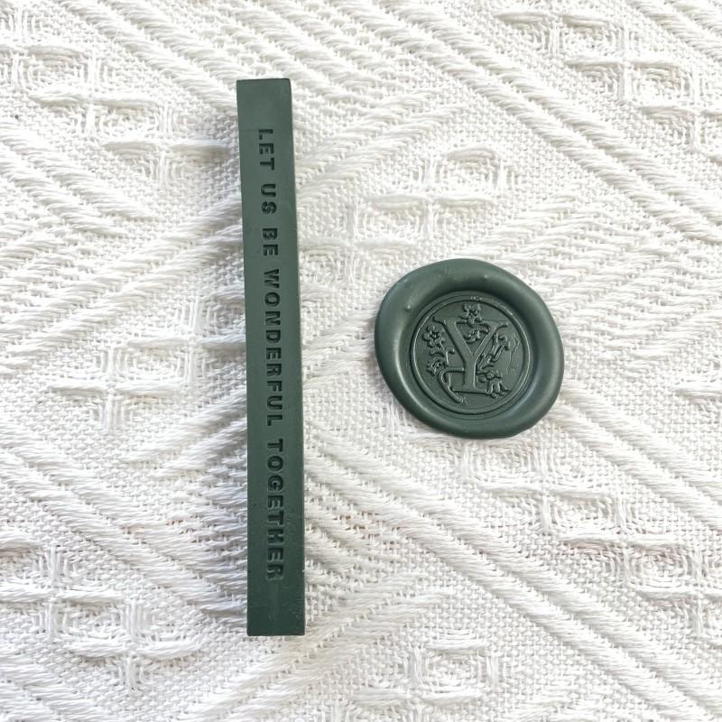 

1pc Matte Wax Seal Stamp with Embossed Design - Macaron Color Sealing Stick for Journals, Scrapbooks, Letters