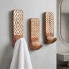 3pcs Wooden Wooden Wall Hooks Space Saving Home Organizer Heavy Duty Wall Hanging Hanger  Porch