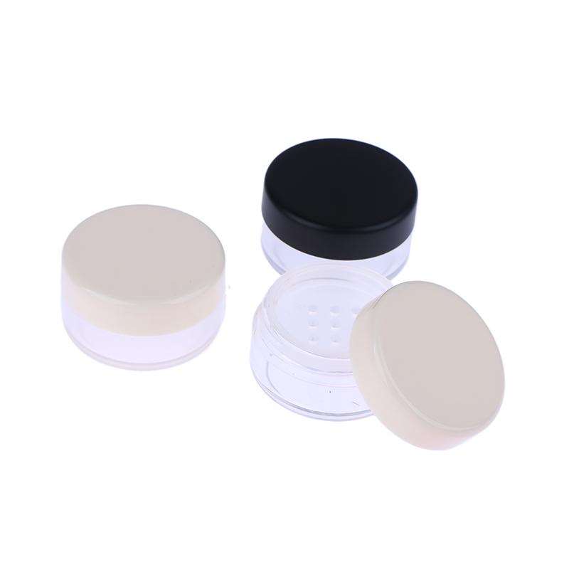Contenitore vuoto portatile in polvere da 2G, contenitore vuoto portatile in plastica con setaccio, contenitore cosmetico per setaccio da viaggio, contenitore riutilizzabile
