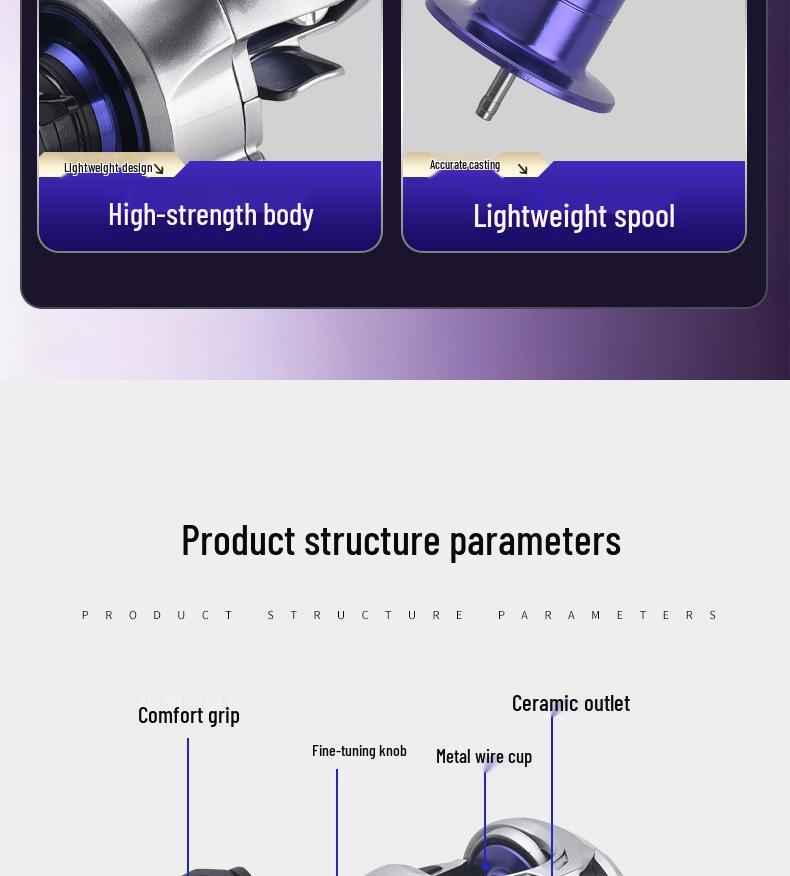 Kemeilong DC Water Drop Wheel 2nd Gen Smart Brake Lightweight Lure Wheel with Buzz Feature