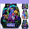 Colorful Roblox Rainbow Friends School Backpack With Breathable Nylon Material