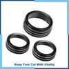 Pack (3) Car Air Knobs Decals AC Radio Switch Knob Cover For Dodge  For Jeep