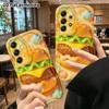 Phone Case: 2D Flat Design Suitable for Samsung Galaxy A34 A35 M05 M06 S20 S22 S21 FE Plus 5G Protective Case, Cartoon Burger, Perfect Christmas and H