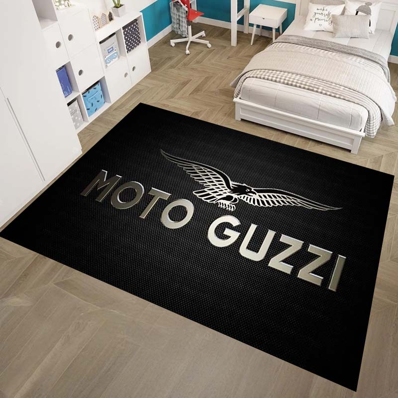 Fluffy Bedside Mats Corridor Doormat Flannel Floor Mat Indoor Foot Rug Italy Moto Guzzi Motorcycle Kitchen Carpet Balcony Decor