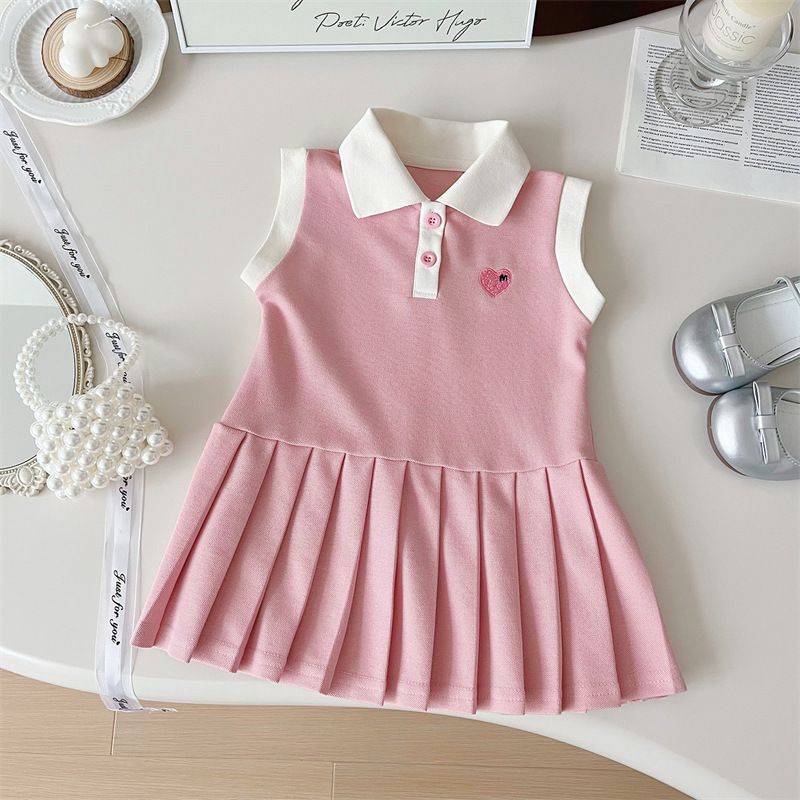 Kinderkleid Frühling Sommer Umlegekragen Kinderkleidung Mode Kleinkind Baby Mädchen Kleidung Sommerkleid Mädchenkleidung