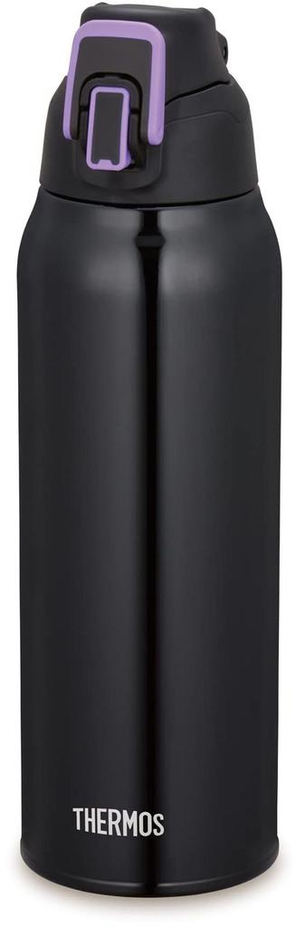 Thermos Vacuum Insulated Sports Bottle 1L Black Purple Cold Storage Only BKPL FHT-1002F