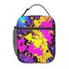 Colorful Graffiti Splashing Insulated Lunch Bag for Kids School Cooler Thermal Food Box Tote Leakproof Lunch Boxes Container