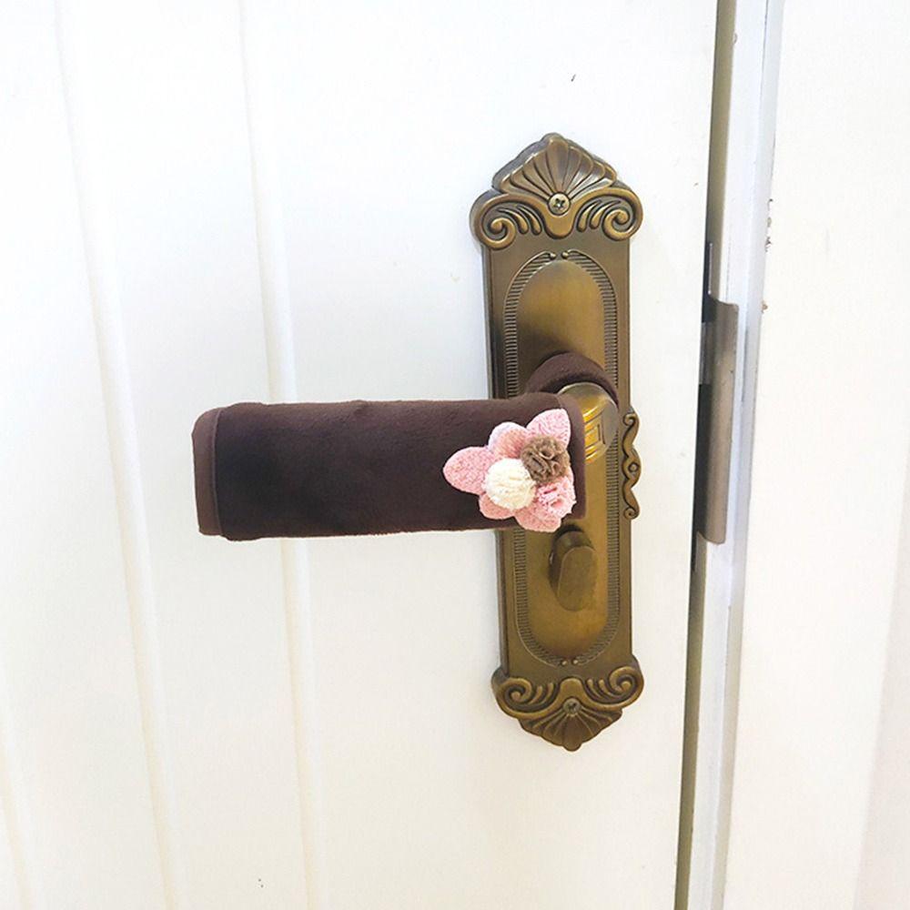 Soft Refrigerator Door Handle Cover Gloves Car Safety Belt Covers Door Knob Covers  Winter