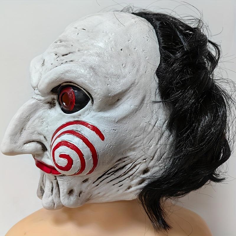 Latex Head Mask Halloween Spooky Performance Props Holiday Party Decoration Props Party Halloween Costume Horror Clown Saw Mask