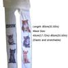 Süße atmungsaktive Katzen-Strumpfhosen Harajuku Streetwear Verstellbare lange Socken Y2K Rollenspiel-Socken Cosplay