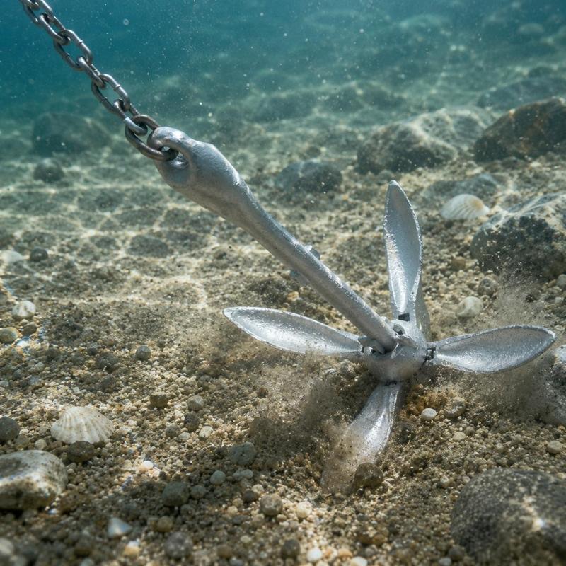 Compact Storage Folding Anchor Galvanized Grapnel Anchor Heavy Duty Watercraft Equipment for Boat Mooring