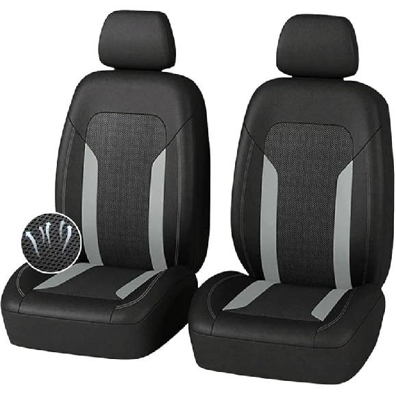 4PCS Cooling Car Seat Covers,Breathable Front Seat Covers With Mesh Construction And Foam Padding,Car Seat Protector To Reduce Back