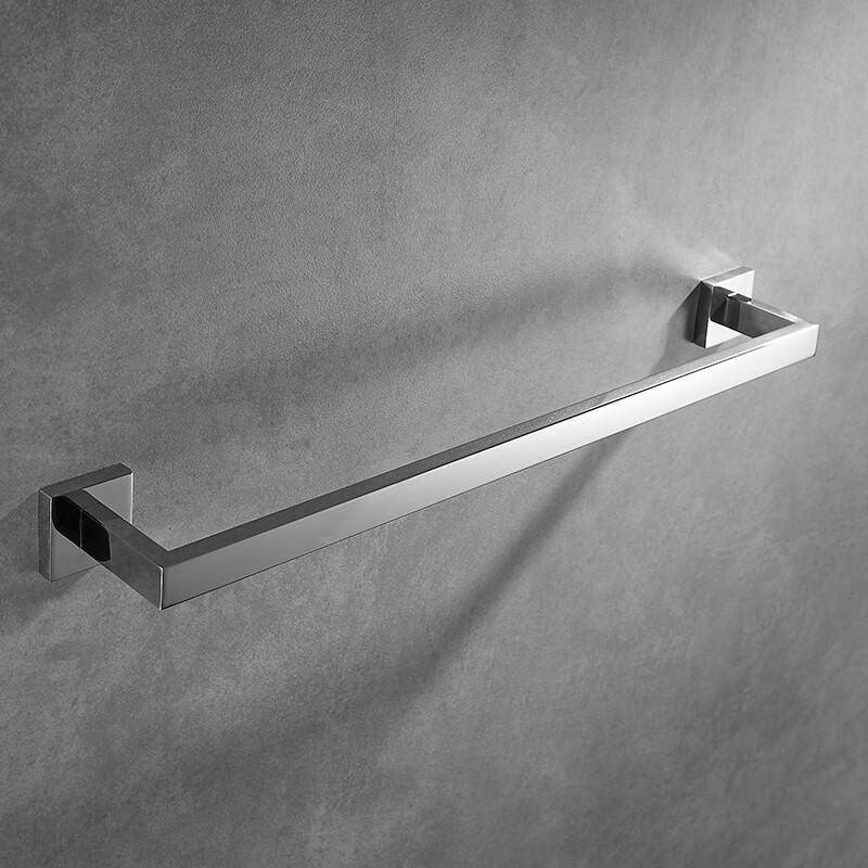 Miling Hengniu 304 Stainless Steel Square Single Towel Bar