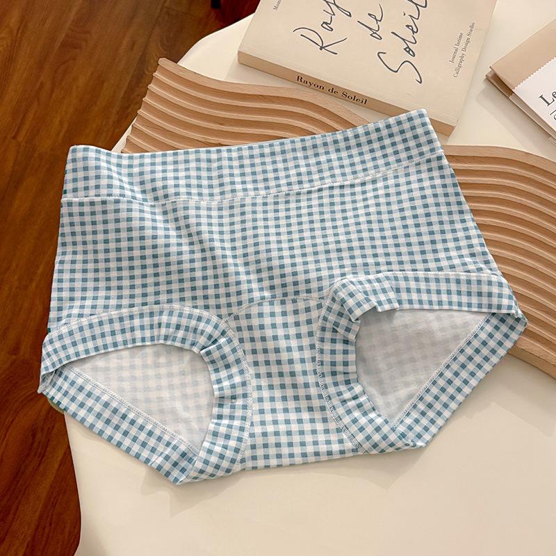 

Хлопковое нижнее белье в горошек и с цветочным принтом, средней посадки, с антибактериальной дышащей ластовицей - Женское 10A. XL (120-140 jin)