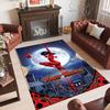Personalisierter Kristall-Samt-Teppich mit individuellem Namens-Text, Miraculous Ladybug Anti-Rutsch-Teppich für die Heimdekoration