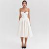 Women's Sexy Tube Top Dress Women's Summer Sweet and Spicy Style Spice Girl Skirt High Sense Backless Medium and Long Dress