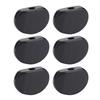 6 Pcs Guitar Tuning Peg Buttons Oval Black Machine Head Buttons Guitar Replacement Parts Instrument Accessory