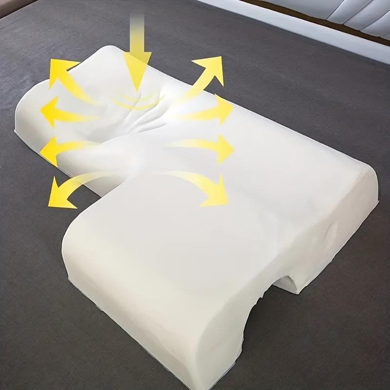1Pcs Arched Cuddle Pillow for Couples Slow-Rebound Memory Foam Pillow with Arch Support Hand Pillow for Arm Rest & Noon Breaks
