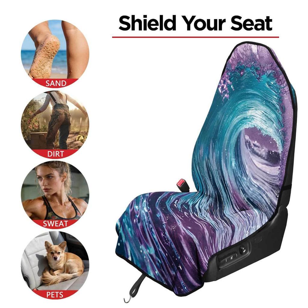 Universal Gym Workout Car Seat Protector Towel - All-Season Front Cover