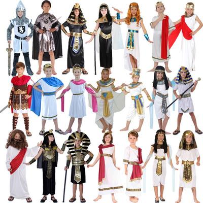 Children's Egyptian & Greek Warrior Costume: Pharaoh, Cleopatra, Prince, Princess, Roman Goddess Attire