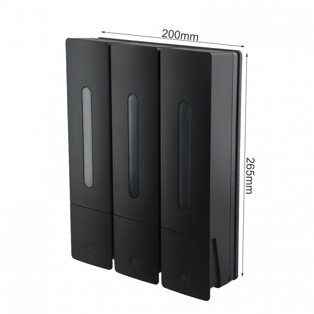 Aesthetic Touch Elegant White Black Wall Mount Soap Dispensing Solution