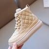 TWINFLAMES Children's Winter Boots Children Fashion Short Boots Artificial Leather Kids Warm Shoes For Girl Skids Shoes