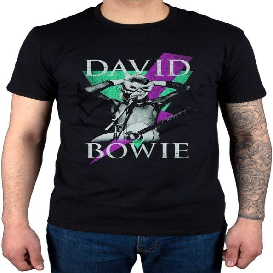 Мужская официальная футболка AWDIP Дэвид Боуи Thunde Космическая одиссея Певец Автор песен S